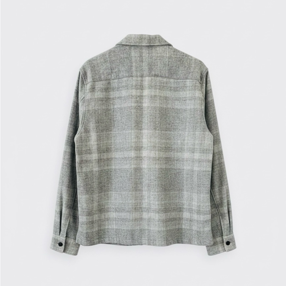 Theory Shaded Plaid Shirt Jacket. Men’s Size Medium - Picture 4 of 4